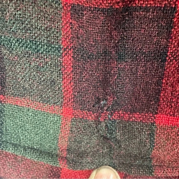 Pendleton Red Plaid 100% Virgin Wool Button Down Shirt.  Sz: M - Picture 11 of 12